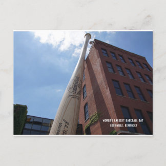 Baseballschläger-Postkarte der Welt größte Ankündigungspostkarte