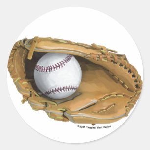 Baseballschuh Runder Aufkleber