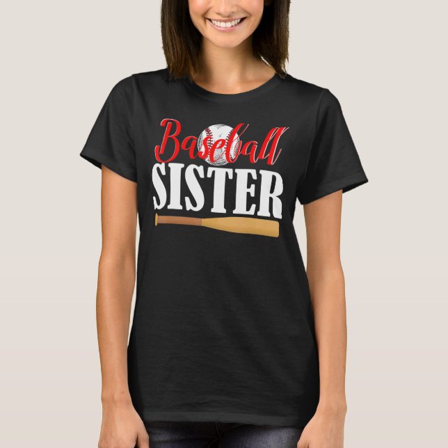 Baseballschwester T-Shirt (Vorderseite)