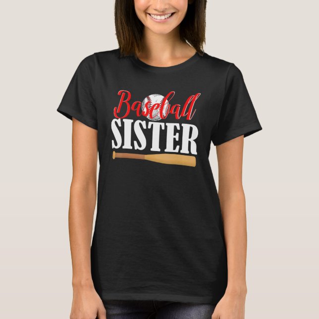 Baseballschwester T-Shirt (Vorderseite)