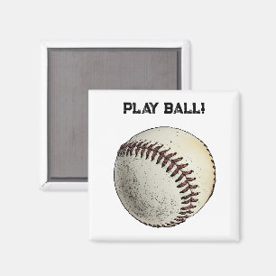 Baseballskizze spielen - Sport spielen Magnet