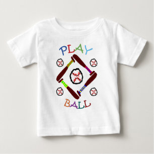 Baseballspiel-Ball-Shirt Baby T-shirt