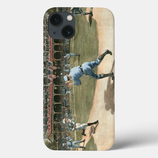 Baseballspiel der Nationalliga 1886 Case-Mate iPhone Hülle (Rückseite)
