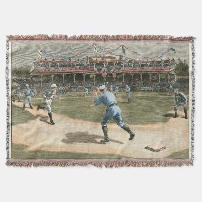 Baseballspiel der Nationalliga 1886 Decke (Vorderseite)