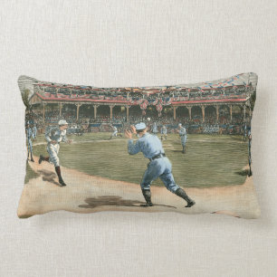 Baseballspiel der Nationalliga 1886 Lendenkissen