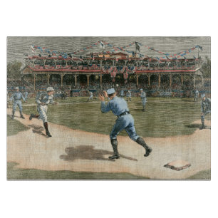 Baseballspiel der Nationalliga 1886 Schneidebrett