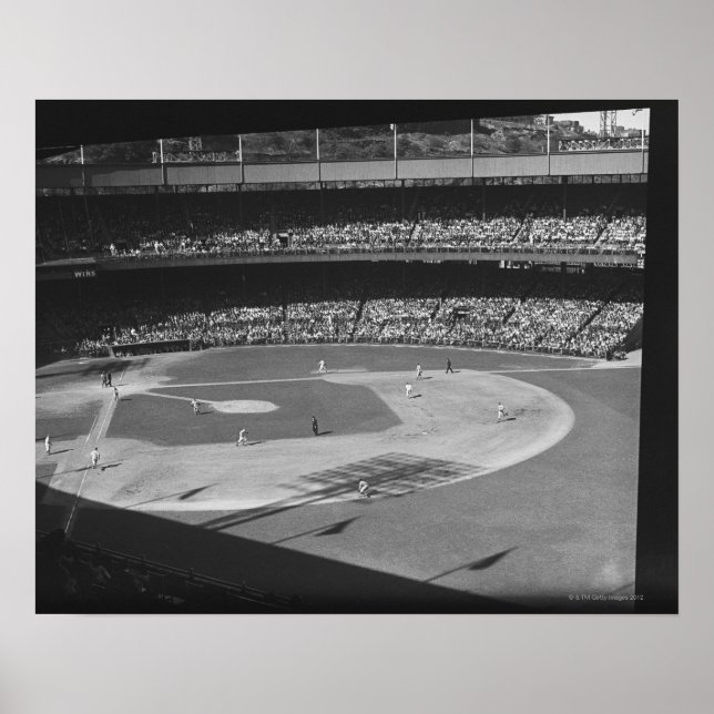 Baseballspiel im Stadion Poster (Vorne)