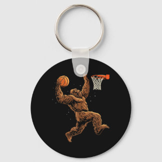 Baseballspieler Bigfoot Lustiger Sasquatch Bball Schlüsselanhänger
