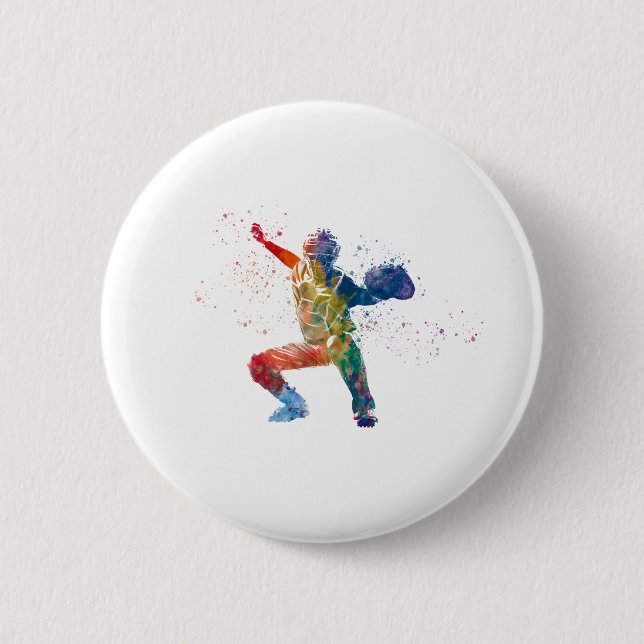 Baseballspieler Button (Vorderseite)