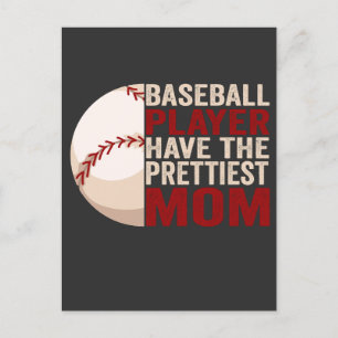 Baseballspieler haben die hübscheste Mama Lustiger Postkarte