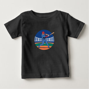 Baseballspieler im Einsatz Baby T-shirt