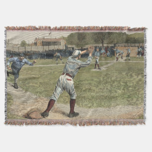 Baseballspieler in zweiter Base ausgeworfen Decke