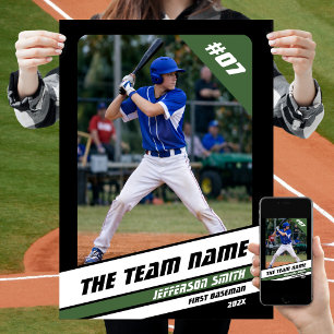 Baseballspieler individuell gestaltetes Geschenk S Poster