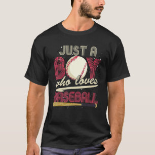 Baseballspieler Jungen Sport Baseball Fänger Base T-Shirt