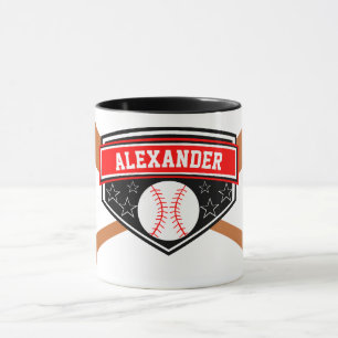 Baseballspieler Personalisieren  Tasse