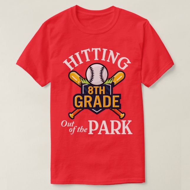 Baseballspieler Senior Hitting 8. T-Shirt (Design vorne)