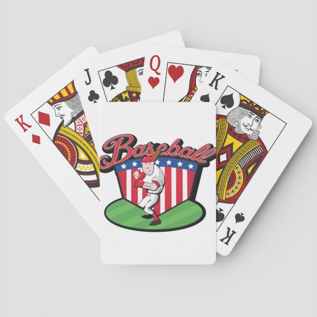 Baseballspieler Spielkarten (Rückseite)