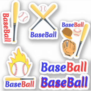 Baseballspieler-Sticker-Pack Aufkleber