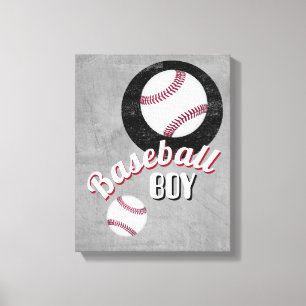 Baseballsportangebot erschüttert grau leinwanddruck