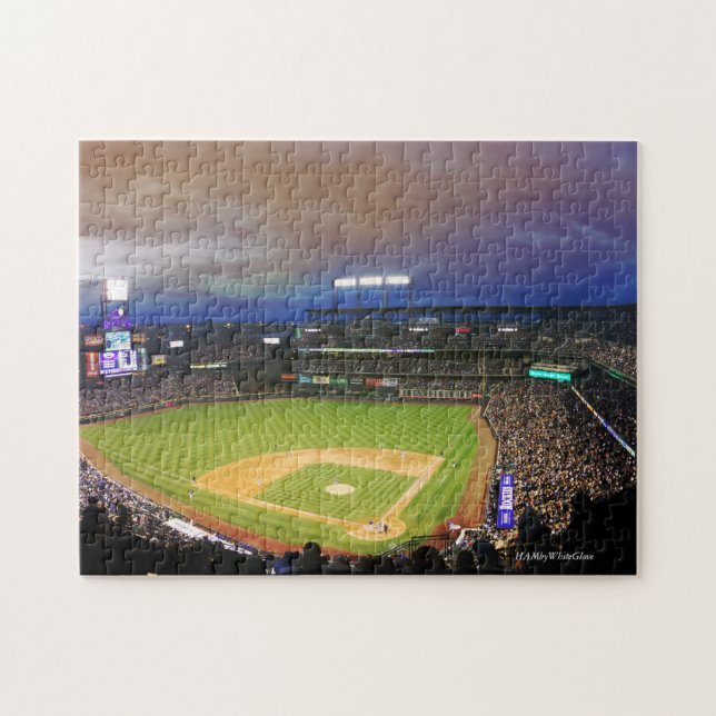 Baseballstadion -11x14 Puzzle mit Geschenkboxen HA (Horizontal)