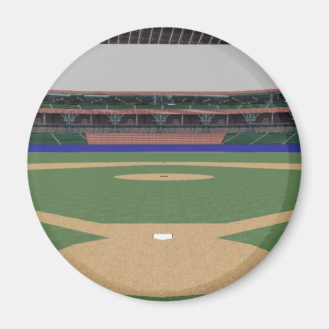 Baseballstadion: 3D-Modell: Magnet (Vorne)