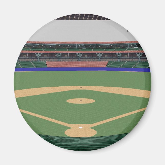 Baseballstadion: 3D-Modell: Magnet (Vorne)