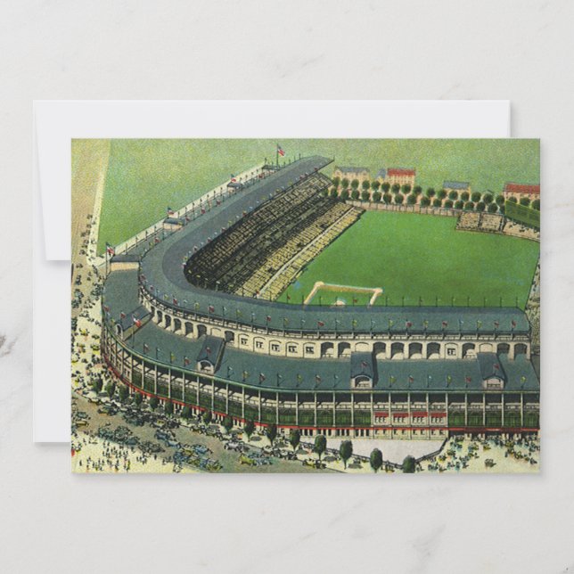 Baseballstadion für Vintage Sportarten, Luftsicht (Vorderseite)