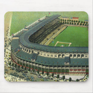 Baseballstadion für Vintage Sportarten, Luftsicht Mousepad