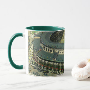 Baseballstadion für Vintage Sportarten, Luftsicht Tasse