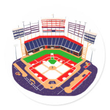 Baseballstadion mit voller Menge