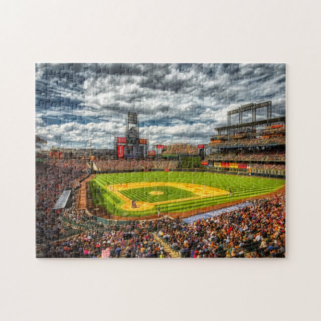 Baseballstadion voll von Fans Puzzle (Horizontal)