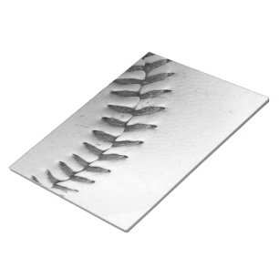 Baseballstiche (schwarz-weiß) notizblock