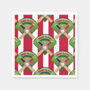 Baseballstiche, wir Got Verheiratet 1-PAPIER-NAPKI Serviette