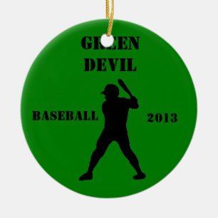 Baseballteamsandenken Keramik Ornament
