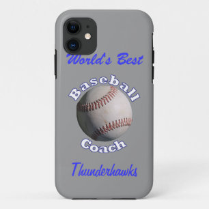 Baseballtrainer-Blau auf weggrau Case-Mate iPhone Hülle
