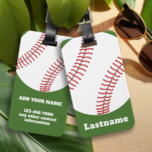 Baseballtrainer - Bold Modern Zeichnend Gepäckanhänger