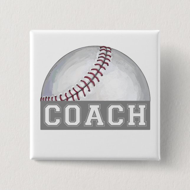 Baseballtrainer Button (Vorderseite)