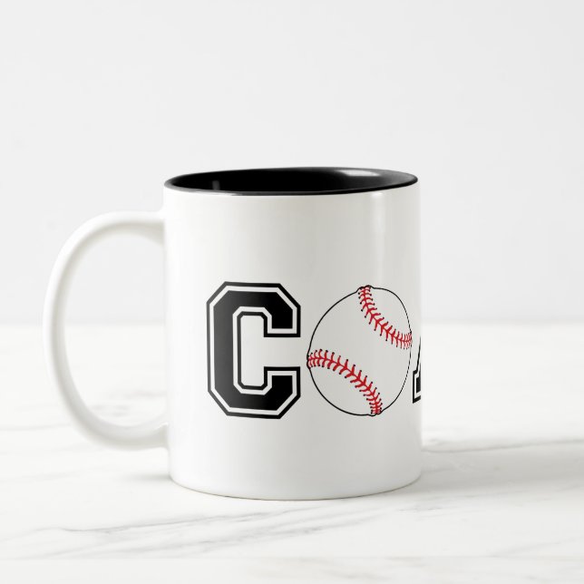 Baseballtrainer danke Ihnen Geschenk Kaffee Tasse (Links)