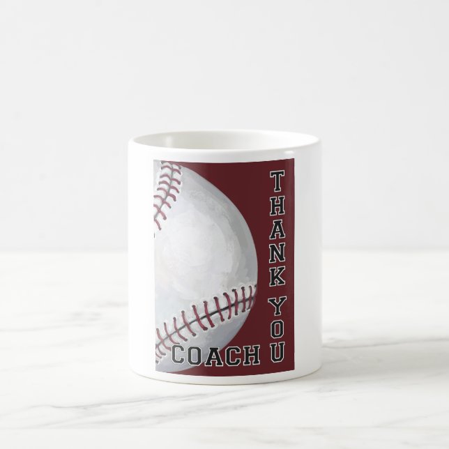 Baseballtrainer danken Ihnen Tasse (Mittel)