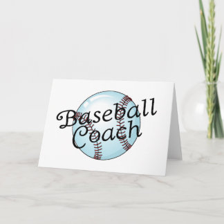 Baseballtrainer Dankeskarte