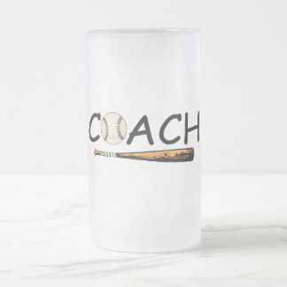 Baseballtrainer Mattglas Bierglas