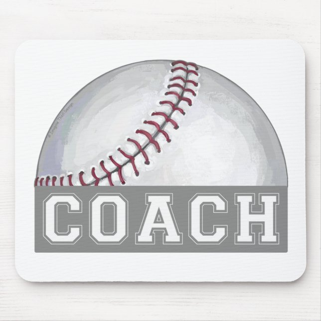 Baseballtrainer Mousepad (Vorne)