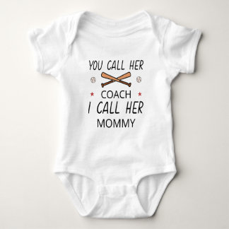 Baseballtrainer-Mutter | Muttertag Baseball-Mama Baby Strampler