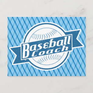 Baseballtrainer Postkarte