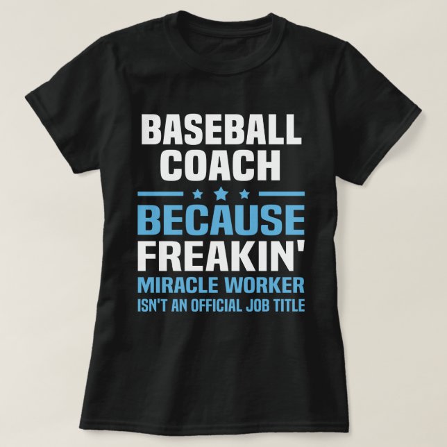 Baseballtrainer T-Shirt (Design vorne)