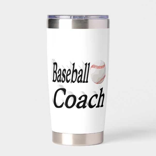 Baseballtrainer Thermobecher (Rückseite)