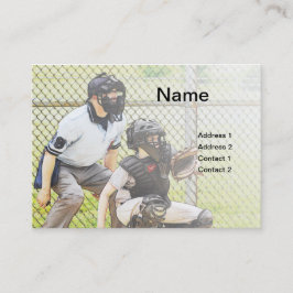 Baseballumpen Visitenkarte