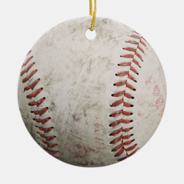 Baseballverzierung Keramikornament (Vorne)