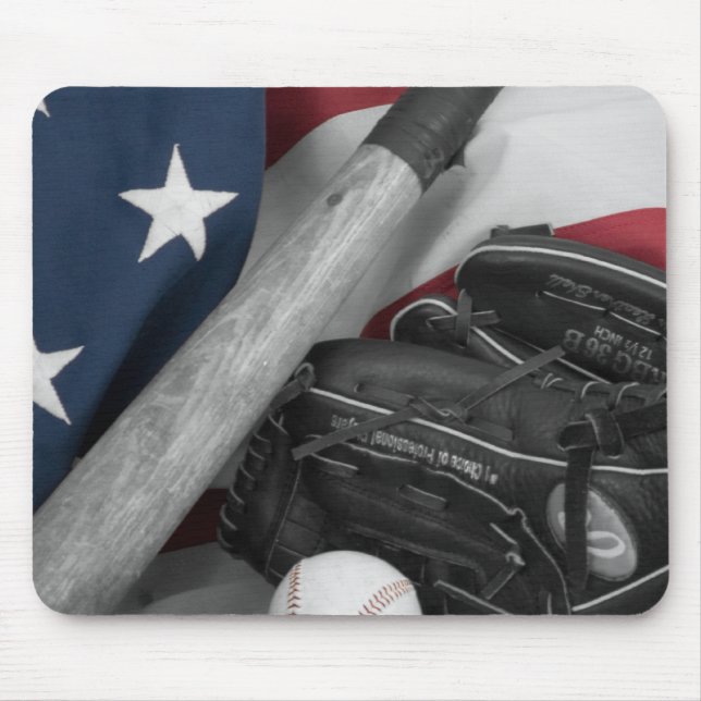 basebasll bwredblue mousepad (Vorne)