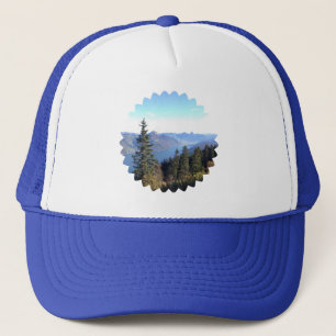 Basecap mit Berg- und Waldmotiv – Natur pur Truckerkappe